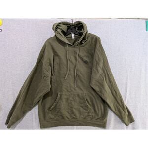 Independent Trading Company Hoodie Pullover‎ Men's 2XL Army Green Drawstring